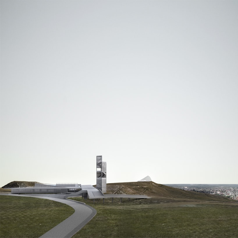 Rampas e desníveis possibilitam visuais inusitadas e servem para conectar a cobertura do edifício, que atua como praça cívica, às rotas do Parque.