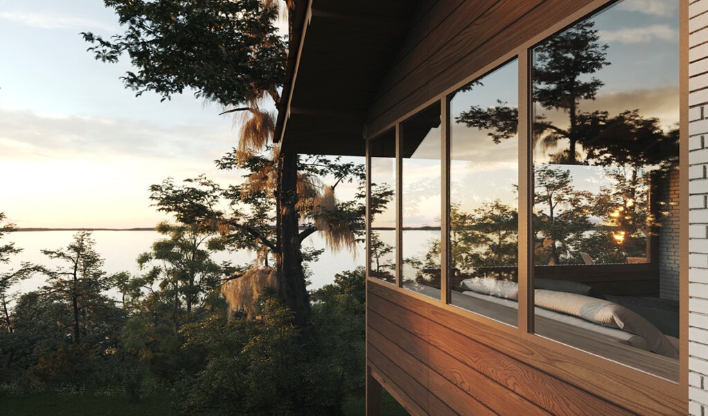 A combinação dos materiais se justifica sob o ponto de vista da construção e a organização oportuna deles para o uso adequado do edifício resulta na arquitetura final almejada.