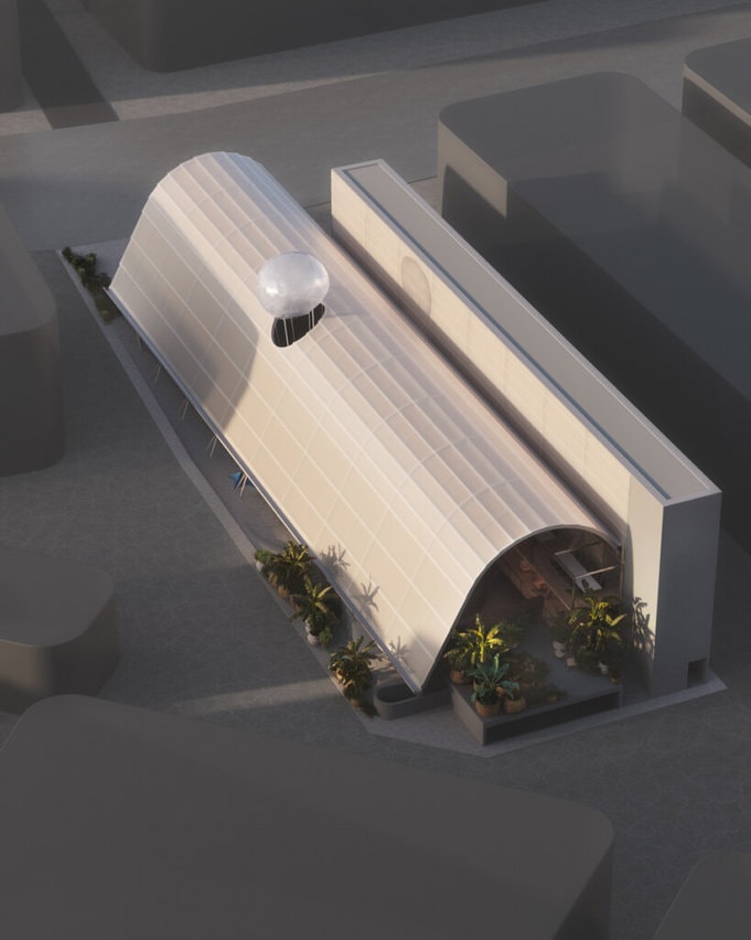 O balão atmosférico remete intencionalmente a Sérgio Bernardes e sua inquietação inventiva.