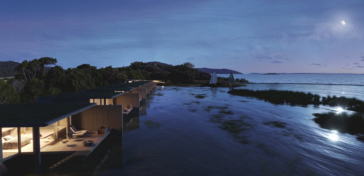 As cabanas são elevadas ao nível do solo para proteger as edificações da água que avança em épocas de cheias.