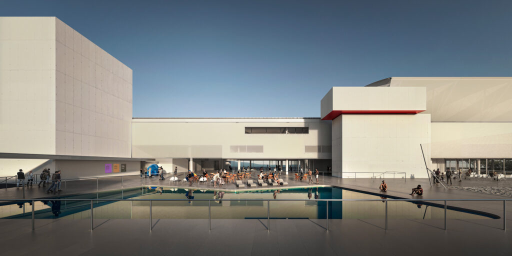 Solário das piscinas