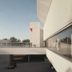 Acesso estacionamento e piscinas cobertas